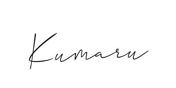 It looks lik you need a new signature style for name Kumaru. Design unique handwritten (Allison_Script) signature with our free signature maker in just a few clicks. Kumaru signature style 2 images and pictures png