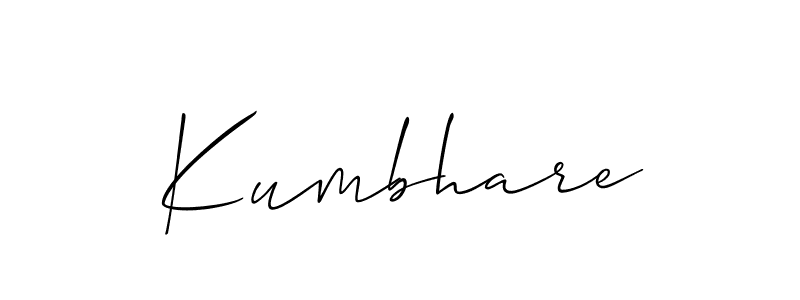 Here are the top 10 professional signature styles for the name Kumbhare. These are the best autograph styles you can use for your name. Kumbhare signature style 2 images and pictures png