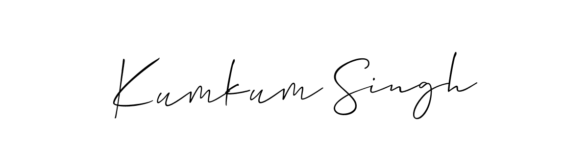 You can use this online signature creator to create a handwritten signature for the name Kumkum Singh. This is the best online autograph maker. Kumkum Singh signature style 2 images and pictures png