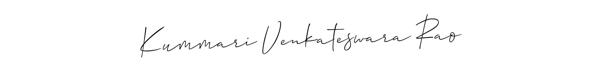 Create a beautiful signature design for name Kummari Venkateswara Rao. With this signature (Allison_Script) fonts, you can make a handwritten signature for free. Kummari Venkateswara Rao signature style 2 images and pictures png