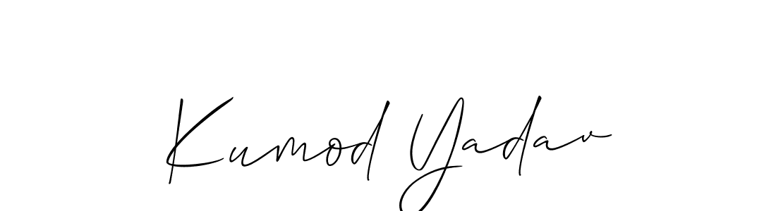 Once you've used our free online signature maker to create your best signature Allison_Script style, it's time to enjoy all of the benefits that Kumod Yadav name signing documents. Kumod Yadav signature style 2 images and pictures png