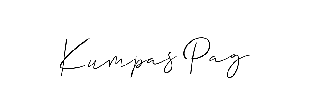 It looks lik you need a new signature style for name Kumpas Pag. Design unique handwritten (Allison_Script) signature with our free signature maker in just a few clicks. Kumpas Pag signature style 2 images and pictures png