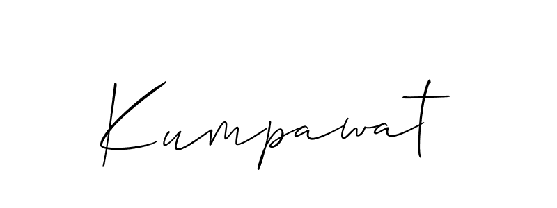 Also we have Kumpawat name is the best signature style. Create professional handwritten signature collection using Allison_Script autograph style. Kumpawat signature style 2 images and pictures png