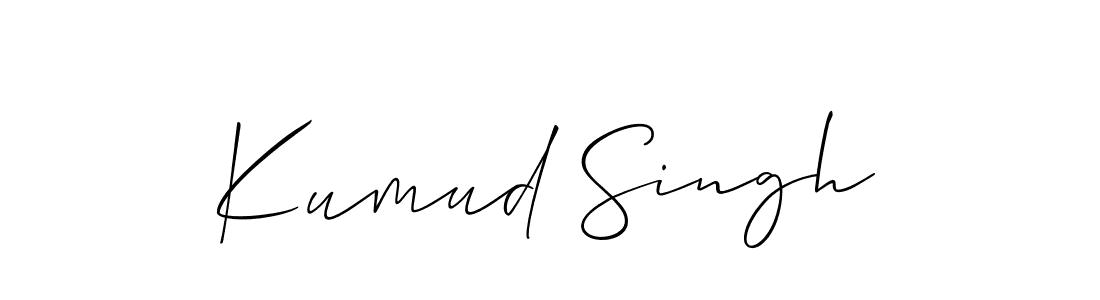 It looks lik you need a new signature style for name Kumud Singh. Design unique handwritten (Allison_Script) signature with our free signature maker in just a few clicks. Kumud Singh signature style 2 images and pictures png