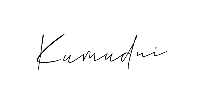 Best and Professional Signature Style for Kumudni. Allison_Script Best Signature Style Collection. Kumudni signature style 2 images and pictures png