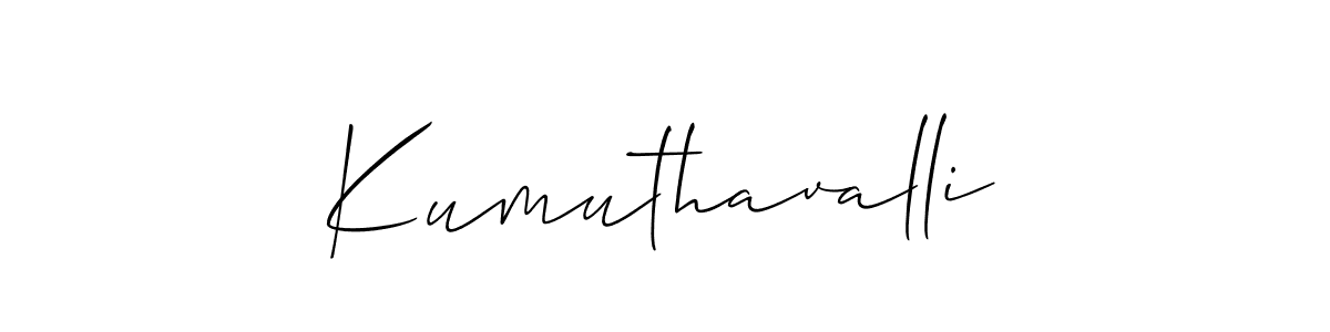 It looks lik you need a new signature style for name Kumuthavalli. Design unique handwritten (Allison_Script) signature with our free signature maker in just a few clicks. Kumuthavalli signature style 2 images and pictures png