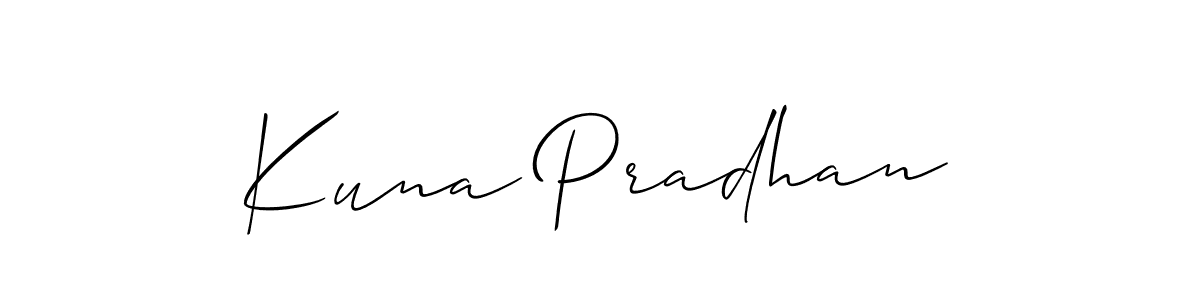 See photos of Kuna Pradhan official signature by Spectra . Check more albums & portfolios. Read reviews & check more about Allison_Script font. Kuna Pradhan signature style 2 images and pictures png