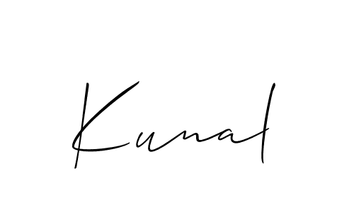 It looks lik you need a new signature style for name Kunal. Design unique handwritten (Allison_Script) signature with our free signature maker in just a few clicks. Kunal signature style 2 images and pictures png