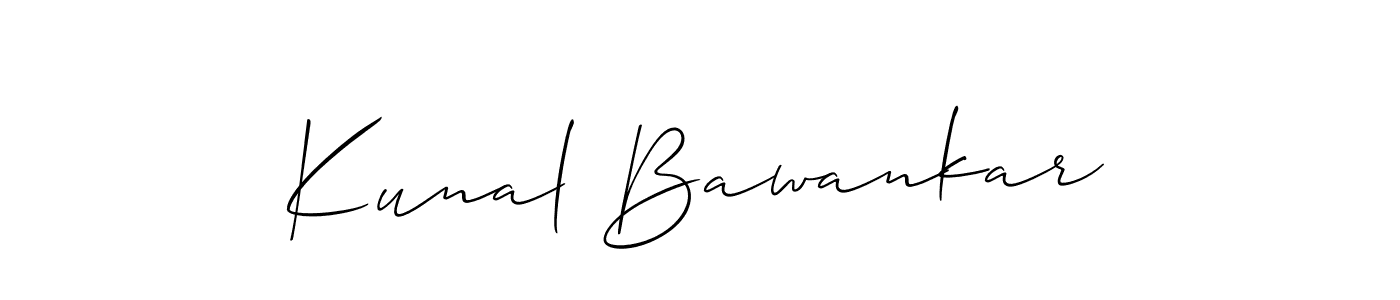 This is the best signature style for the Kunal Bawankar name. Also you like these signature font (Allison_Script). Mix name signature. Kunal Bawankar signature style 2 images and pictures png