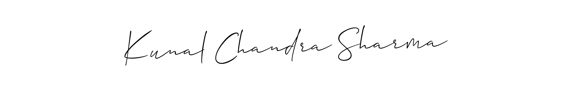 Best and Professional Signature Style for Kunal Chandra Sharma. Allison_Script Best Signature Style Collection. Kunal Chandra Sharma signature style 2 images and pictures png