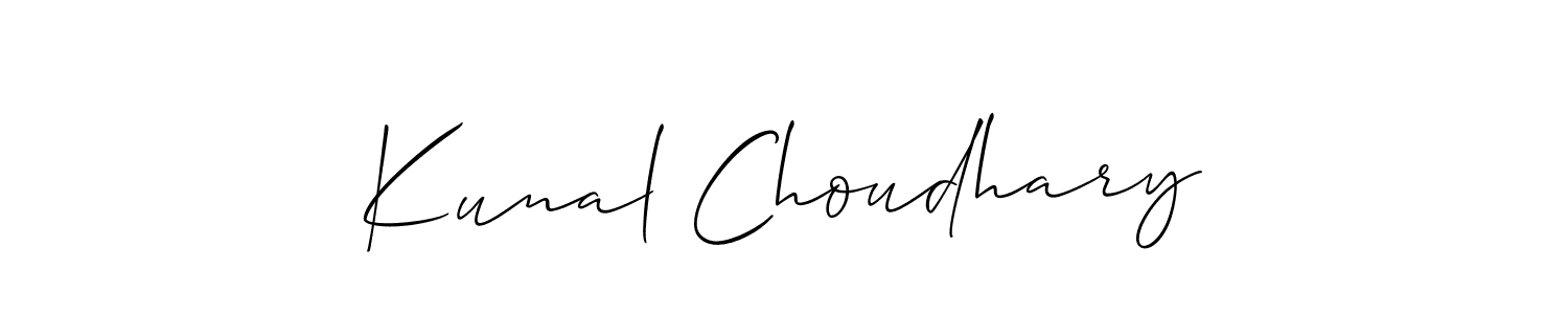 Best and Professional Signature Style for Kunal Choudhary. Allison_Script Best Signature Style Collection. Kunal Choudhary signature style 2 images and pictures png