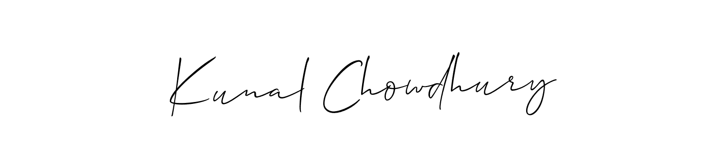 The best way (Allison_Script) to make a short signature is to pick only two or three words in your name. The name Kunal Chowdhury include a total of six letters. For converting this name. Kunal Chowdhury signature style 2 images and pictures png