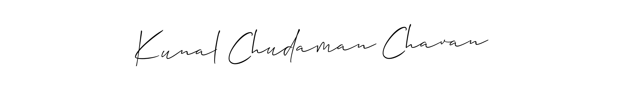 Kunal Chudaman Chavan stylish signature style. Best Handwritten Sign (Allison_Script) for my name. Handwritten Signature Collection Ideas for my name Kunal Chudaman Chavan. Kunal Chudaman Chavan signature style 2 images and pictures png