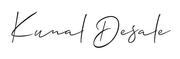 Create your official email sign-off with Kunal Desale name in Allison_Script style. Crisp, clean, and perfectly legible across all screens. Kunal Desale signature style 2 images and pictures png