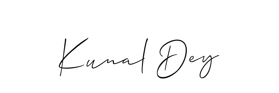 This is the best signature style for the Kunal Dey name. Also you like these signature font (Allison_Script). Mix name signature. Kunal Dey signature style 2 images and pictures png