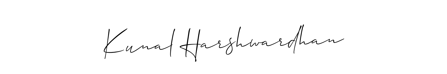 How to make Kunal Harshwardhan signature? Allison_Script is a professional autograph style. Create handwritten signature for Kunal Harshwardhan name. Kunal Harshwardhan signature style 2 images and pictures png
