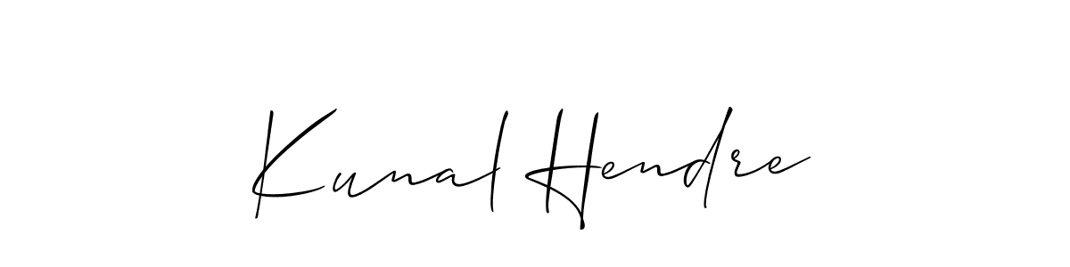 Kunal Hendre stylish signature style. Best Handwritten Sign (Allison_Script) for my name. Handwritten Signature Collection Ideas for my name Kunal Hendre. Kunal Hendre signature style 2 images and pictures png