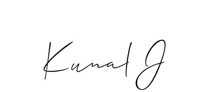 Make a short Kunal J signature style. Manage your documents anywhere anytime using Allison_Script. Create and add eSignatures, submit forms, share and send files easily. Kunal J signature style 2 images and pictures png