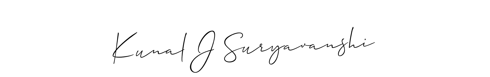 How to Draw Kunal J Suryavanshi signature style? Allison_Script is a latest design signature styles for name Kunal J Suryavanshi. Kunal J Suryavanshi signature style 2 images and pictures png