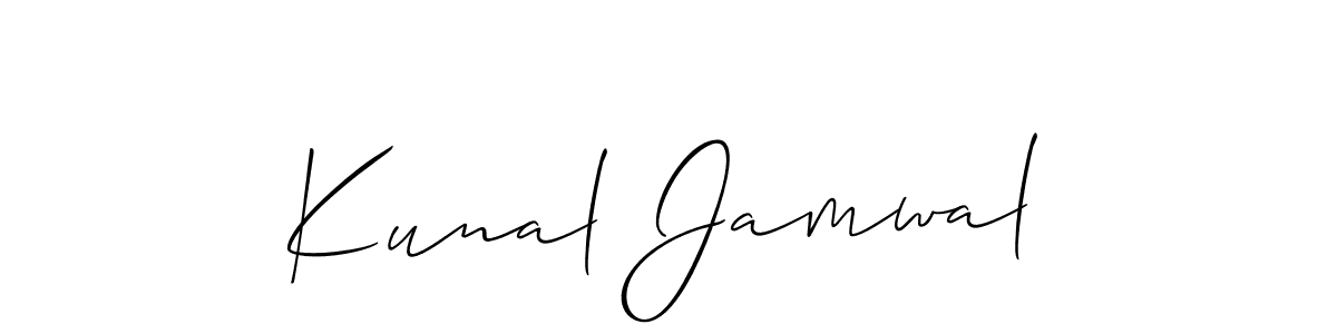 Best and Professional Signature Style for Kunal Jamwal. Allison_Script Best Signature Style Collection. Kunal Jamwal signature style 2 images and pictures png