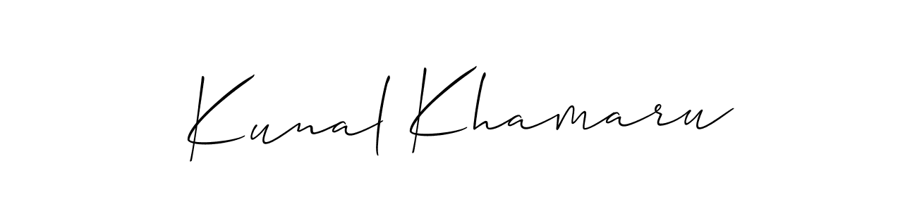 How to Draw Kunal Khamaru signature style? Allison_Script is a latest design signature styles for name Kunal Khamaru. Kunal Khamaru signature style 2 images and pictures png