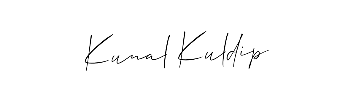 Similarly Allison_Script is the best handwritten signature design. Signature creator online .You can use it as an online autograph creator for name Kunal Kuldip. Kunal Kuldip signature style 2 images and pictures png