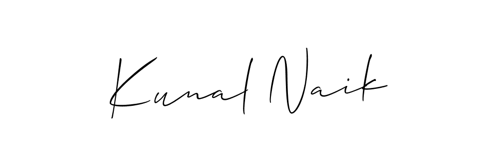 The best way (Allison_Script) to make a short signature is to pick only two or three words in your name. The name Kunal Naik include a total of six letters. For converting this name. Kunal Naik signature style 2 images and pictures png