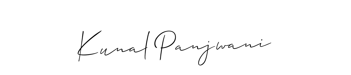 This is the best signature style for the Kunal Panjwani name. Also you like these signature font (Allison_Script). Mix name signature. Kunal Panjwani signature style 2 images and pictures png