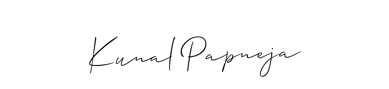 See photos of Kunal Papneja official signature by Spectra . Check more albums & portfolios. Read reviews & check more about Allison_Script font. Kunal Papneja signature style 2 images and pictures png