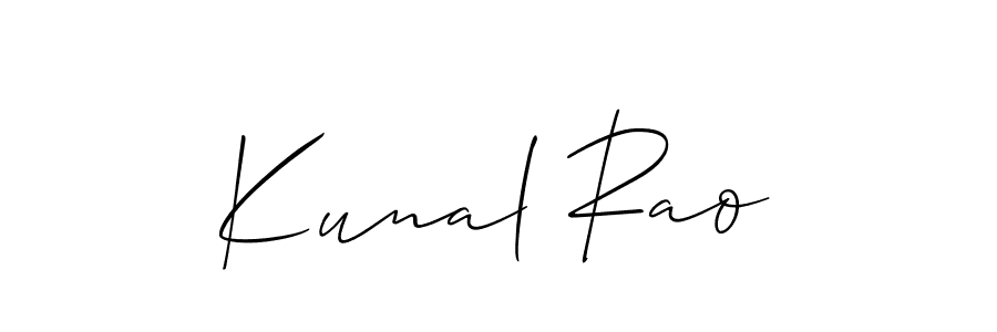 How to Draw Kunal Rao signature style? Allison_Script is a latest design signature styles for name Kunal Rao. Kunal Rao signature style 2 images and pictures png