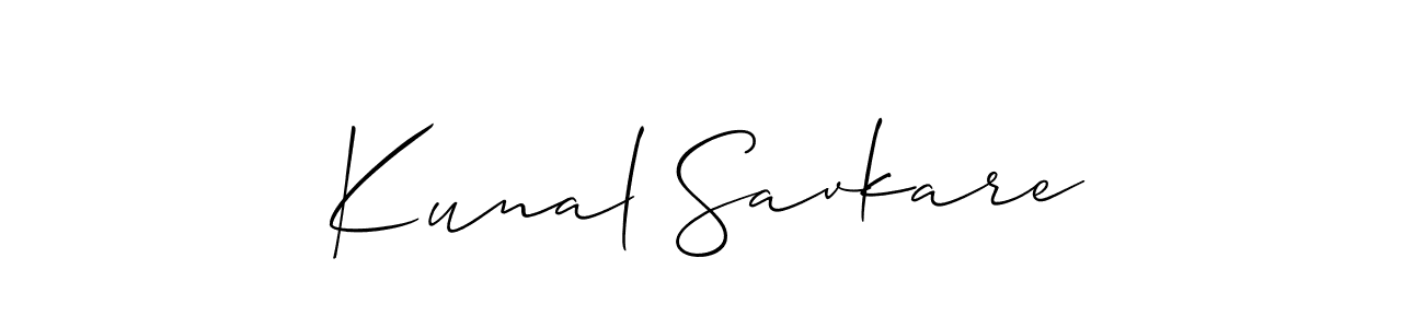 Best and Professional Signature Style for Kunal Savkare. Allison_Script Best Signature Style Collection. Kunal Savkare signature style 2 images and pictures png