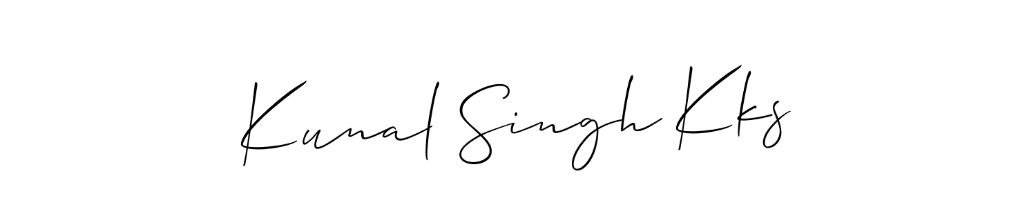 Kunal Singh Kks stylish signature style. Best Handwritten Sign (Allison_Script) for my name. Handwritten Signature Collection Ideas for my name Kunal Singh Kks. Kunal Singh Kks signature style 2 images and pictures png