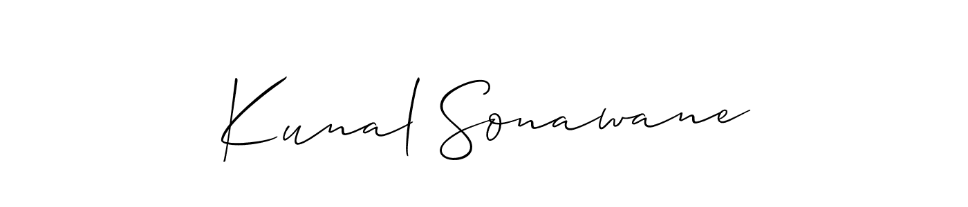 Also You can easily find your signature by using the search form. We will create Kunal Sonawane name handwritten signature images for you free of cost using Allison_Script sign style. Kunal Sonawane signature style 2 images and pictures png