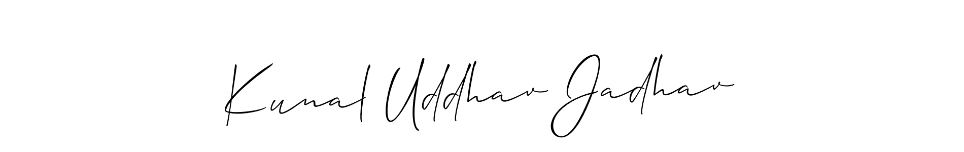 Best and Professional Signature Style for Kunal Uddhav Jadhav. Allison_Script Best Signature Style Collection. Kunal Uddhav Jadhav signature style 2 images and pictures png