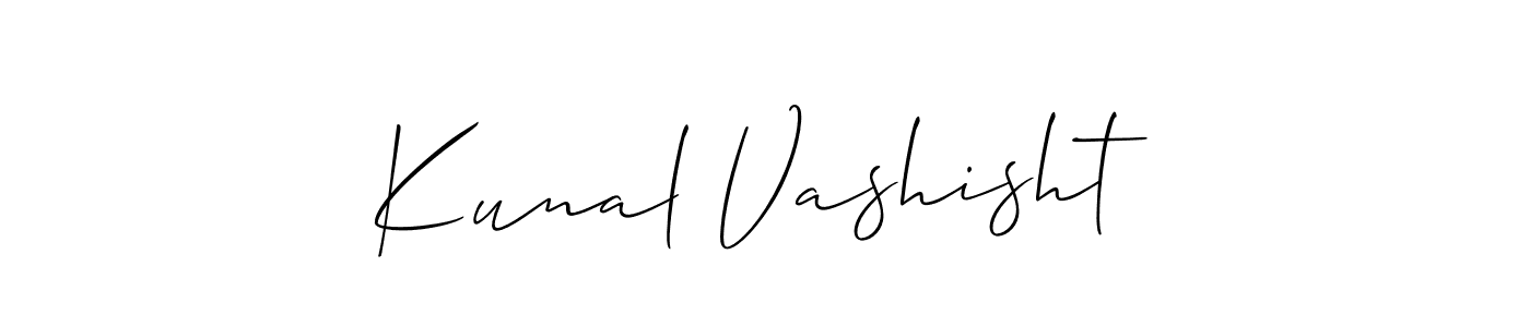 Similarly Allison_Script is the best handwritten signature design. Signature creator online .You can use it as an online autograph creator for name Kunal Vashisht. Kunal Vashisht signature style 2 images and pictures png