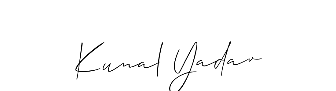 This is the best signature style for the Kunal Yadav name. Also you like these signature font (Allison_Script). Mix name signature. Kunal Yadav signature style 2 images and pictures png