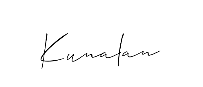 Make a beautiful signature design for name Kunalan. Use this online signature maker to create a handwritten signature for free. Kunalan signature style 2 images and pictures png