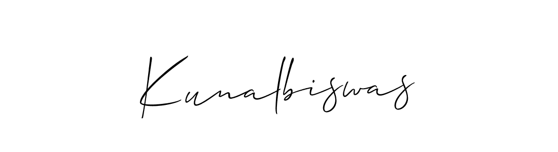 Also we have Kunalbiswas name is the best signature style. Create professional handwritten signature collection using Allison_Script autograph style. Kunalbiswas signature style 2 images and pictures png