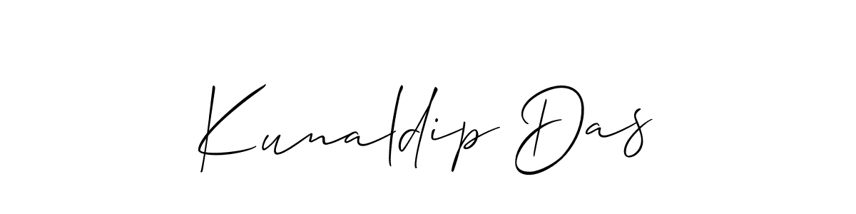 if you are searching for the best signature style for your name Kunaldip Das. so please give up your signature search. here we have designed multiple signature styles  using Allison_Script. Kunaldip Das signature style 2 images and pictures png