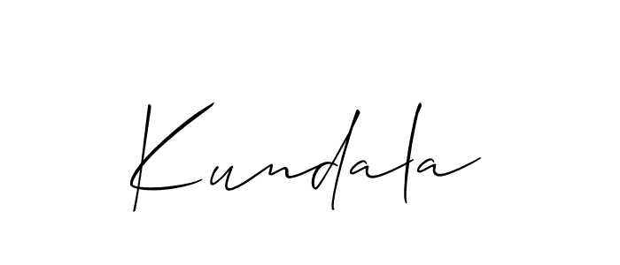 Best and Professional Signature Style for Kundala. Allison_Script Best Signature Style Collection. Kundala signature style 2 images and pictures png