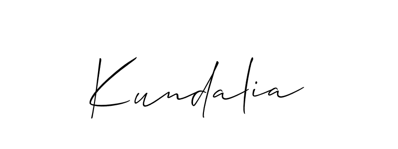 You should practise on your own different ways (Allison_Script) to write your name (Kundalia) in signature. don't let someone else do it for you. Kundalia signature style 2 images and pictures png
