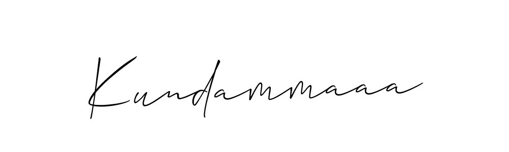 Design your own signature with our free online signature maker. With this signature software, you can create a handwritten (Allison_Script) signature for name Kundammaaa. Kundammaaa signature style 2 images and pictures png