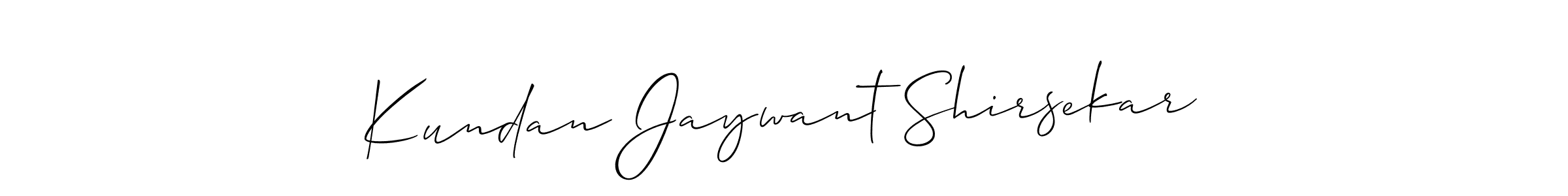 Make a beautiful signature design for name Kundan Jaywant Shirsekar. Use this online signature maker to create a handwritten signature for free. Kundan Jaywant Shirsekar signature style 2 images and pictures png