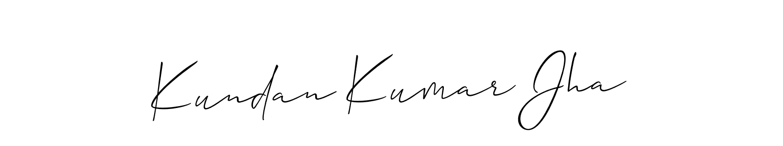 Make a beautiful signature design for name Kundan Kumar Jha. With this signature (Allison_Script) style, you can create a handwritten signature for free. Kundan Kumar Jha signature style 2 images and pictures png