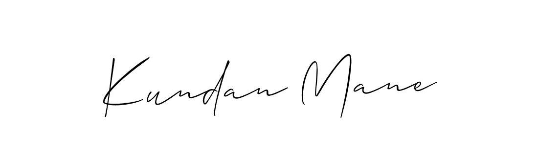 You should practise on your own different ways (Allison_Script) to write your name (Kundan Mane) in signature. don't let someone else do it for you. Kundan Mane signature style 2 images and pictures png