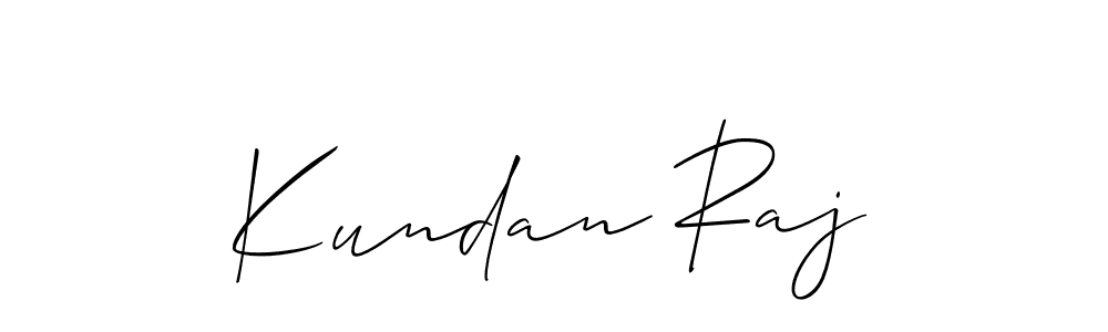 How to Draw Kundan Raj signature style? Allison_Script is a latest design signature styles for name Kundan Raj. Kundan Raj signature style 2 images and pictures png