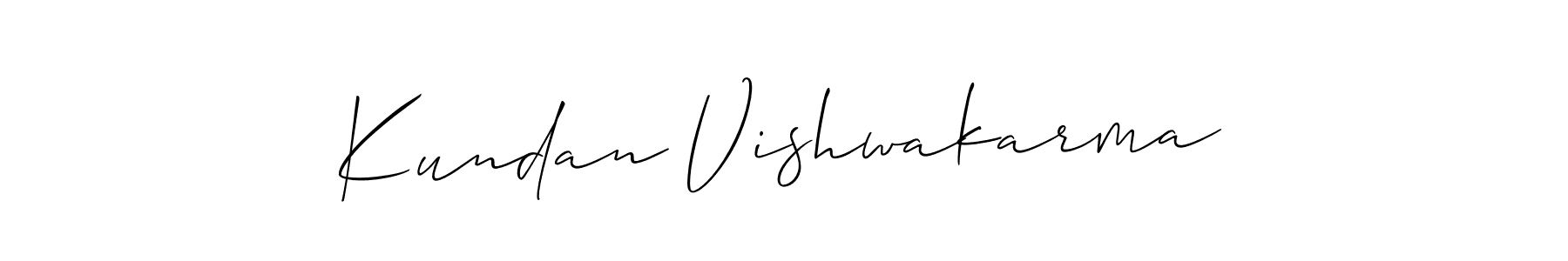 Make a short Kundan Vishwakarma signature style. Manage your documents anywhere anytime using Allison_Script. Create and add eSignatures, submit forms, share and send files easily. Kundan Vishwakarma signature style 2 images and pictures png