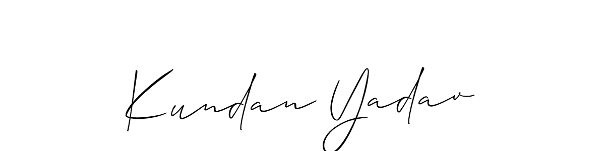 This is the best signature style for the Kundan Yadav name. Also you like these signature font (Allison_Script). Mix name signature. Kundan Yadav signature style 2 images and pictures png