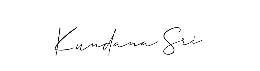 The best way (Allison_Script) to make a short signature is to pick only two or three words in your name. The name Kundana Sri include a total of six letters. For converting this name. Kundana Sri signature style 2 images and pictures png