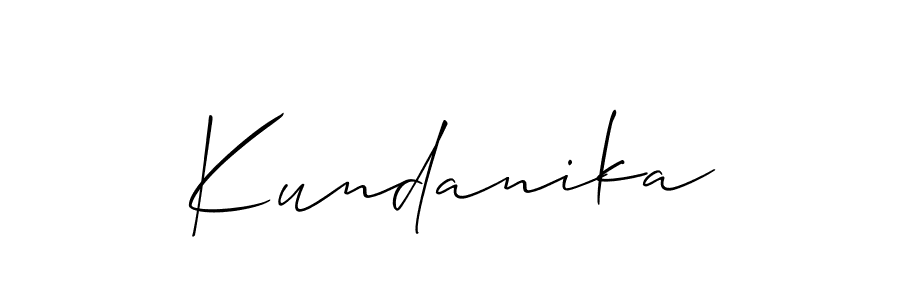 Make a beautiful signature design for name Kundanika. Use this online signature maker to create a handwritten signature for free. Kundanika signature style 2 images and pictures png